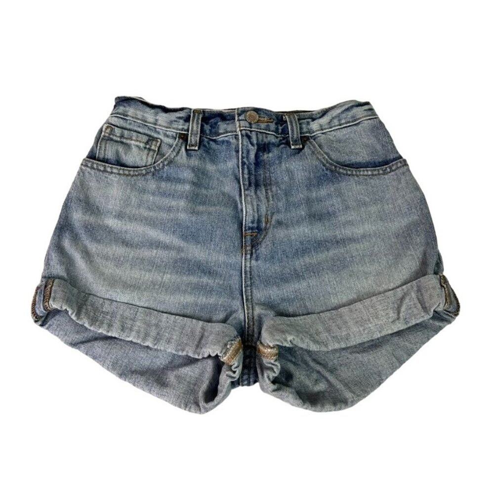 Urban Outfitters BDG Shorts Womens 26 Blue Denim Jean Moms High Rise Cuffed